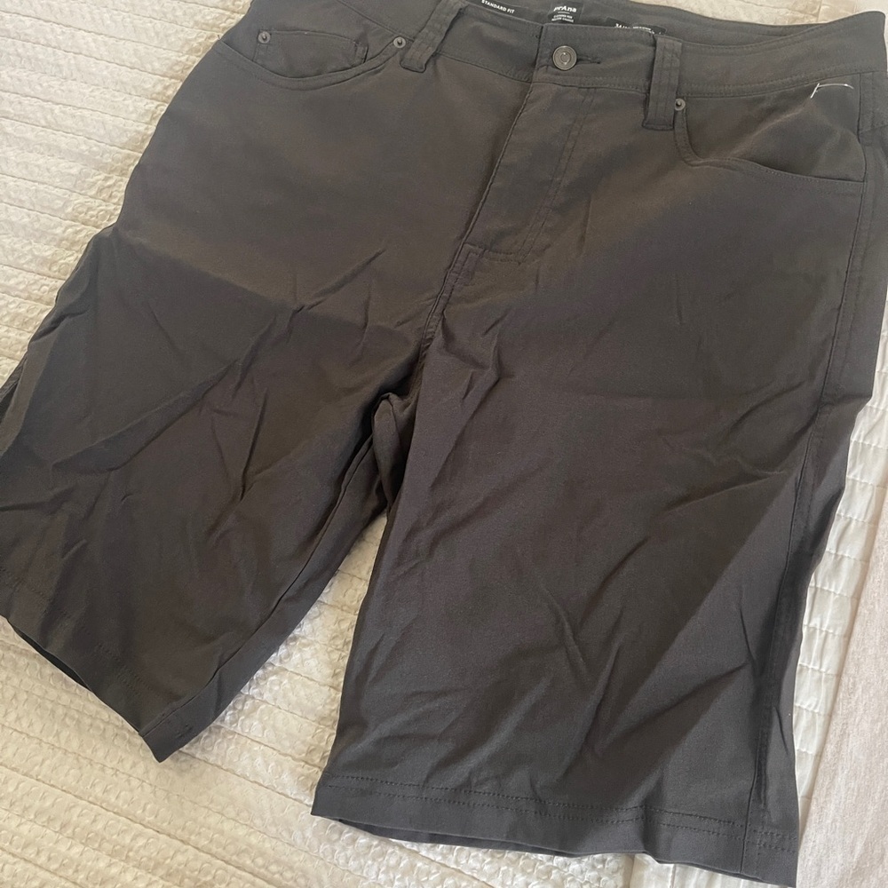 PrAna Men’s Shorts Size 34x11 Hiking Outdoor Charcoal Grey - Picture 3 of 5